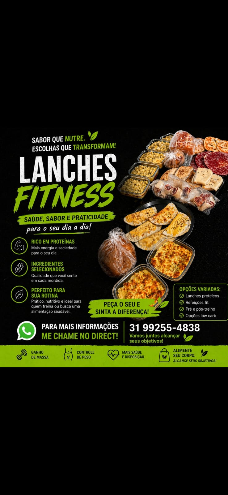 𝐋𝐀𝐍𝐂𝐇𝐄 𝐅𝐈𝐓𝐍𝐄𝐒𝐒 Qualidade • Sabor • Saúde
